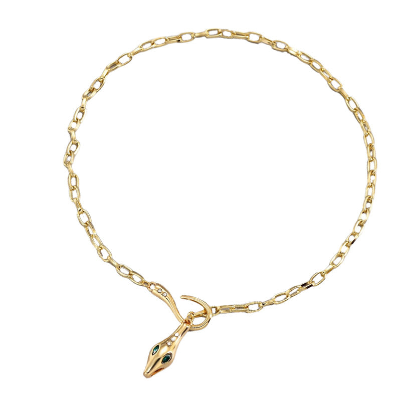 Snake Head Chain Necklace