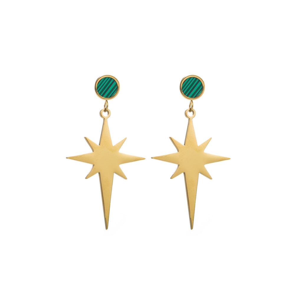 Stainless Steel Star Earrings
