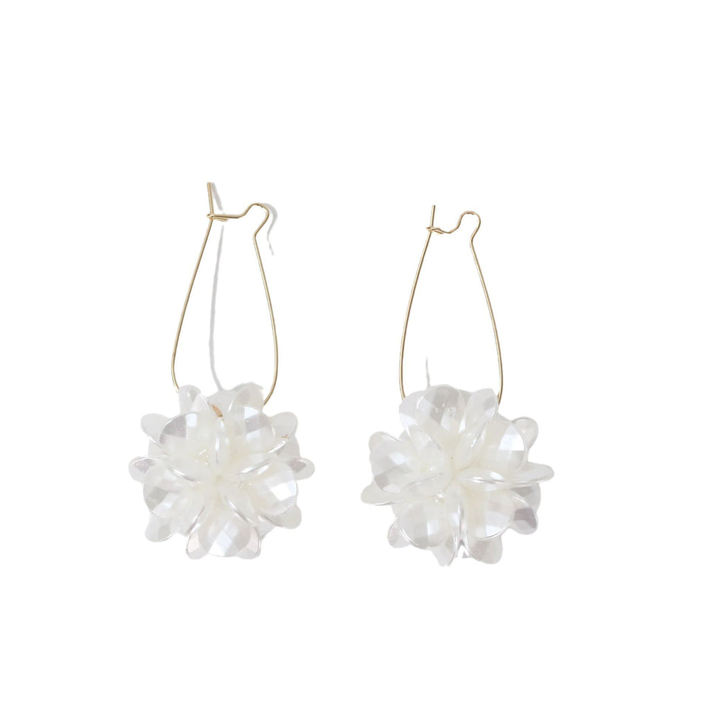 White Petal earrings