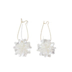 White Petal earrings