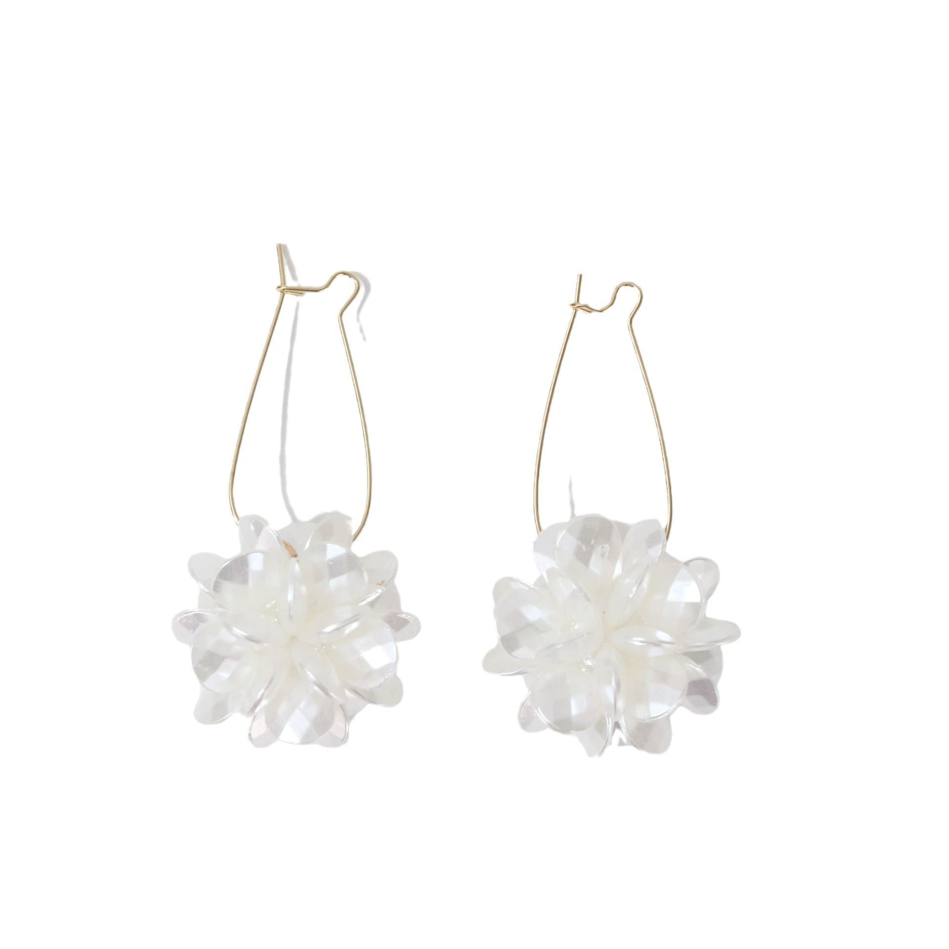 White Petal earrings