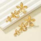 Irregular Long Flower Earrings