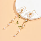 Tulip Long Tassel Earrings