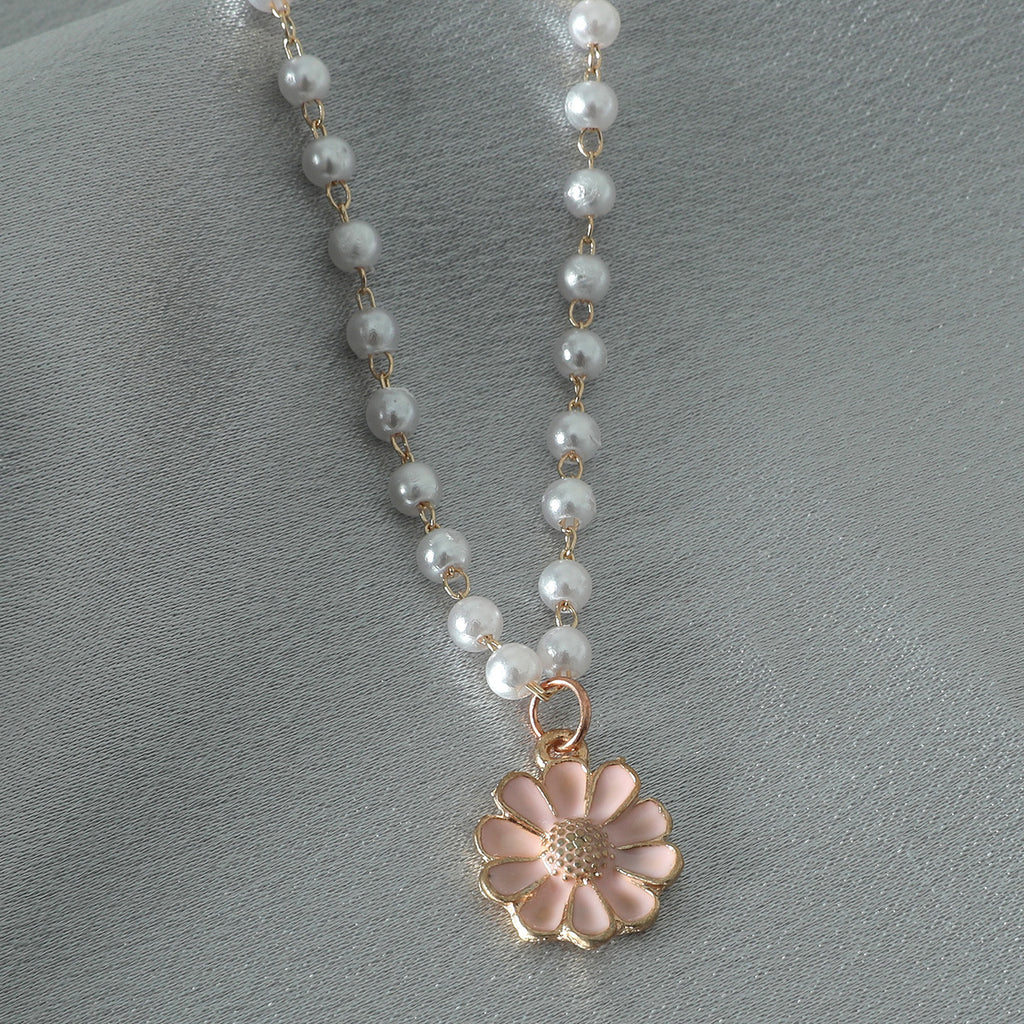 Spring Pearl Flower Pendant