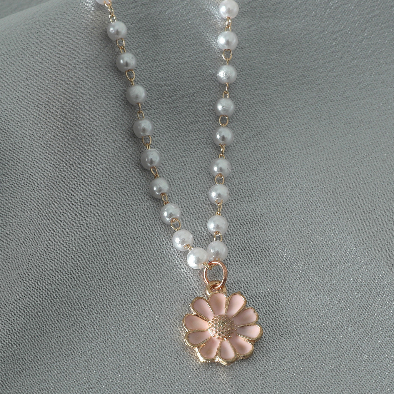 Spring Pearl Flower Pendant