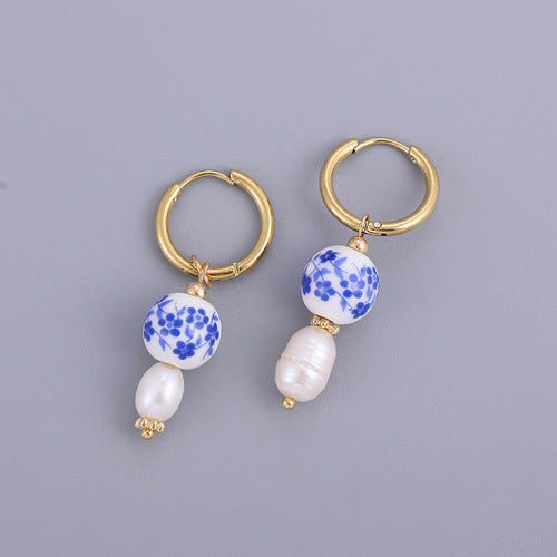 Porcelain Portuguese  Earrings