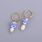 Porcelain Portuguese  Earrings