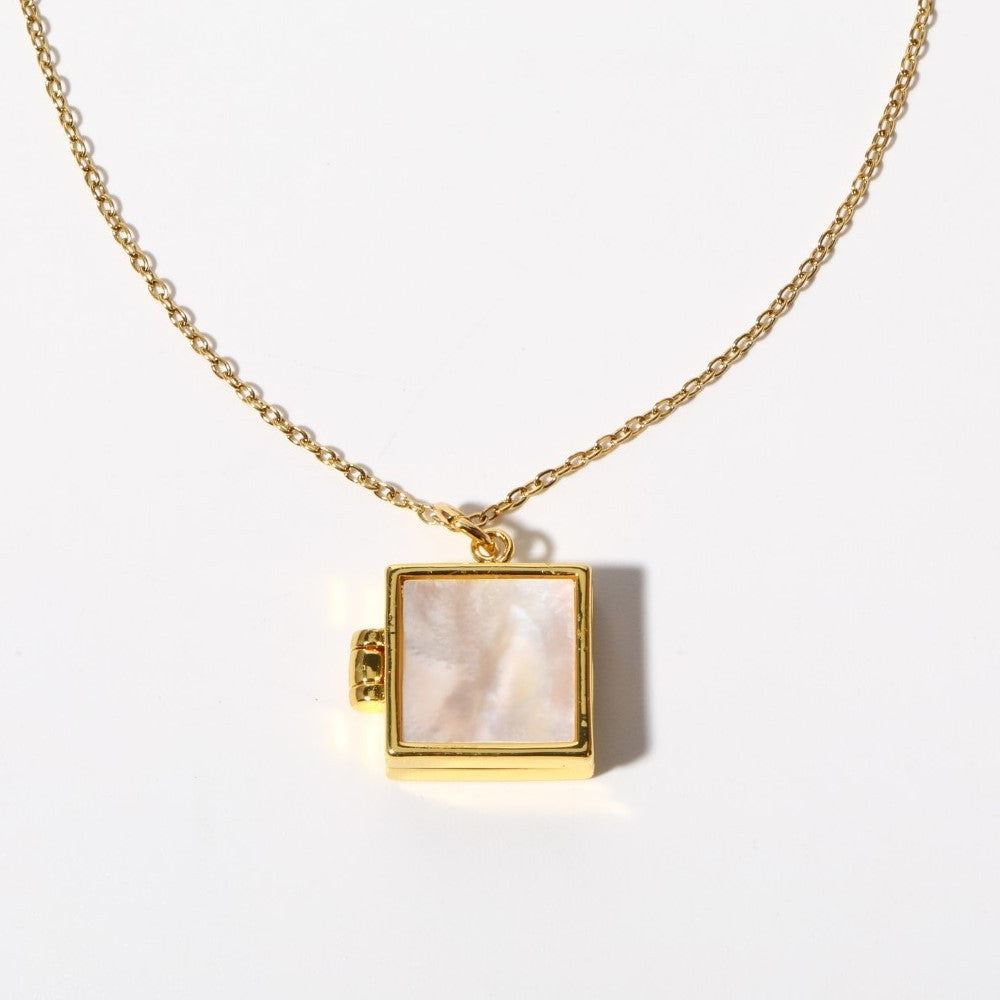 Shell Stainless Steel Album Necklaces