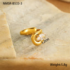 Zircon Stainless Steel Rings
