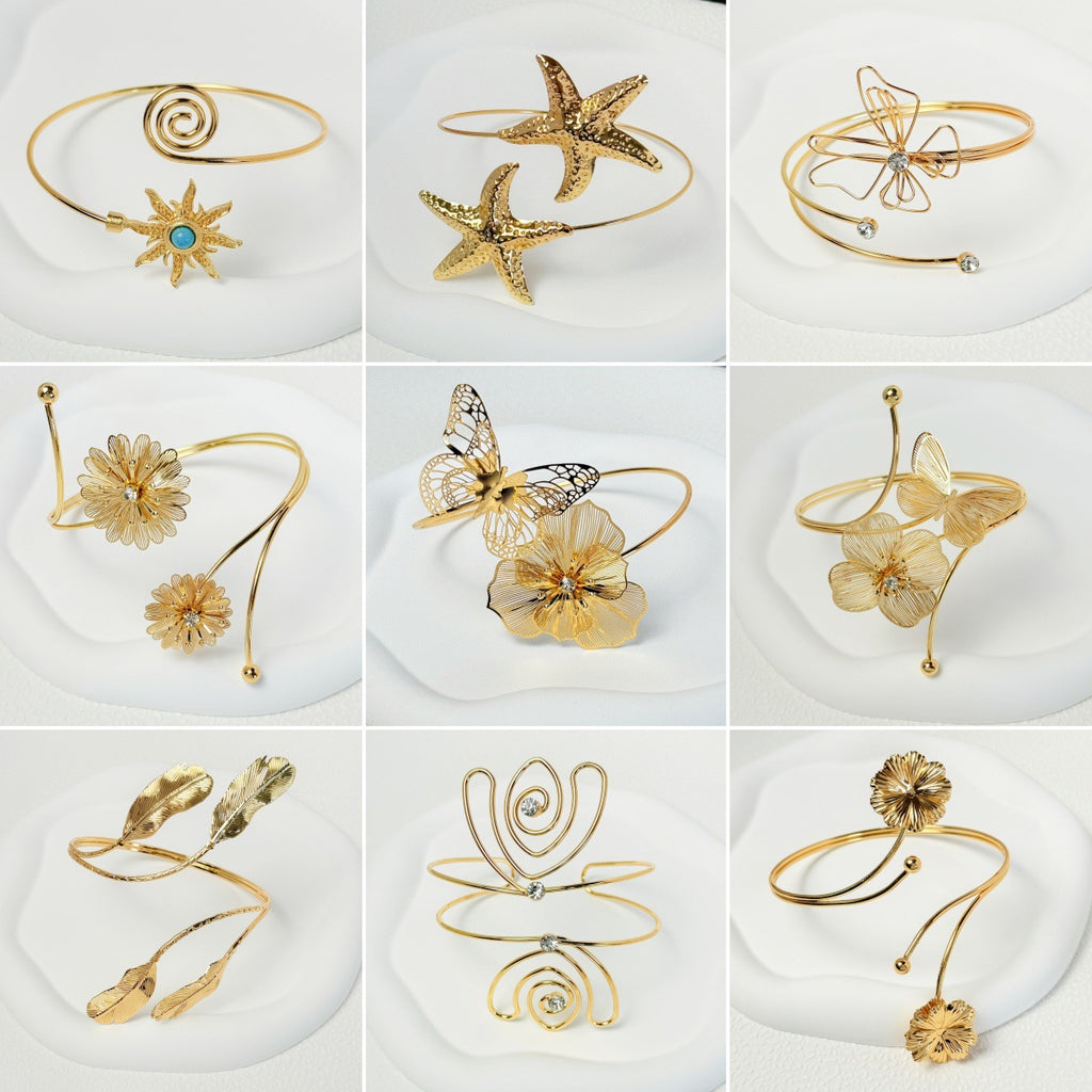 Hollow Flower Butterfly Bracelets