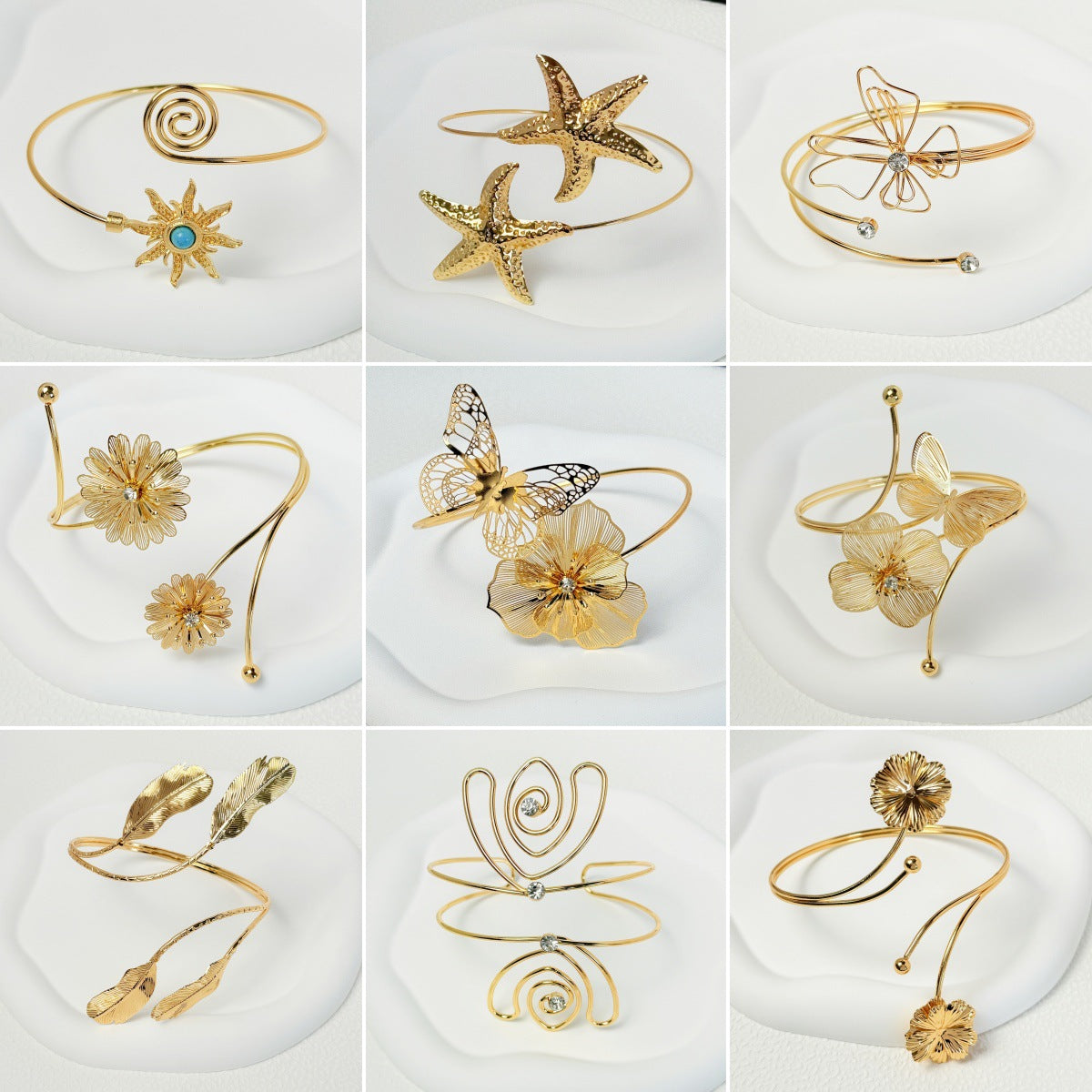 Hollow Flower Butterfly Bracelets