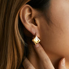 Geometric Square Earring