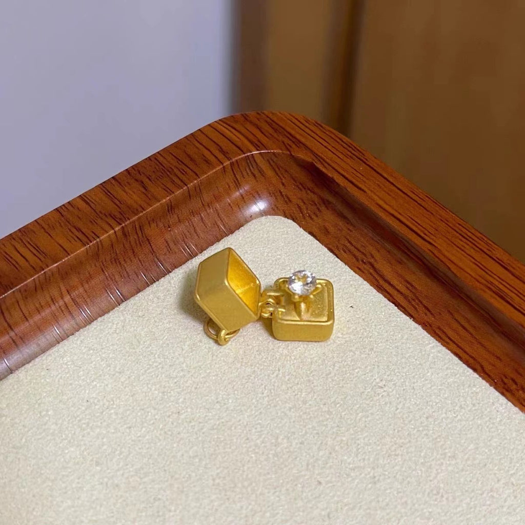 Gift Box Pendant Necklace