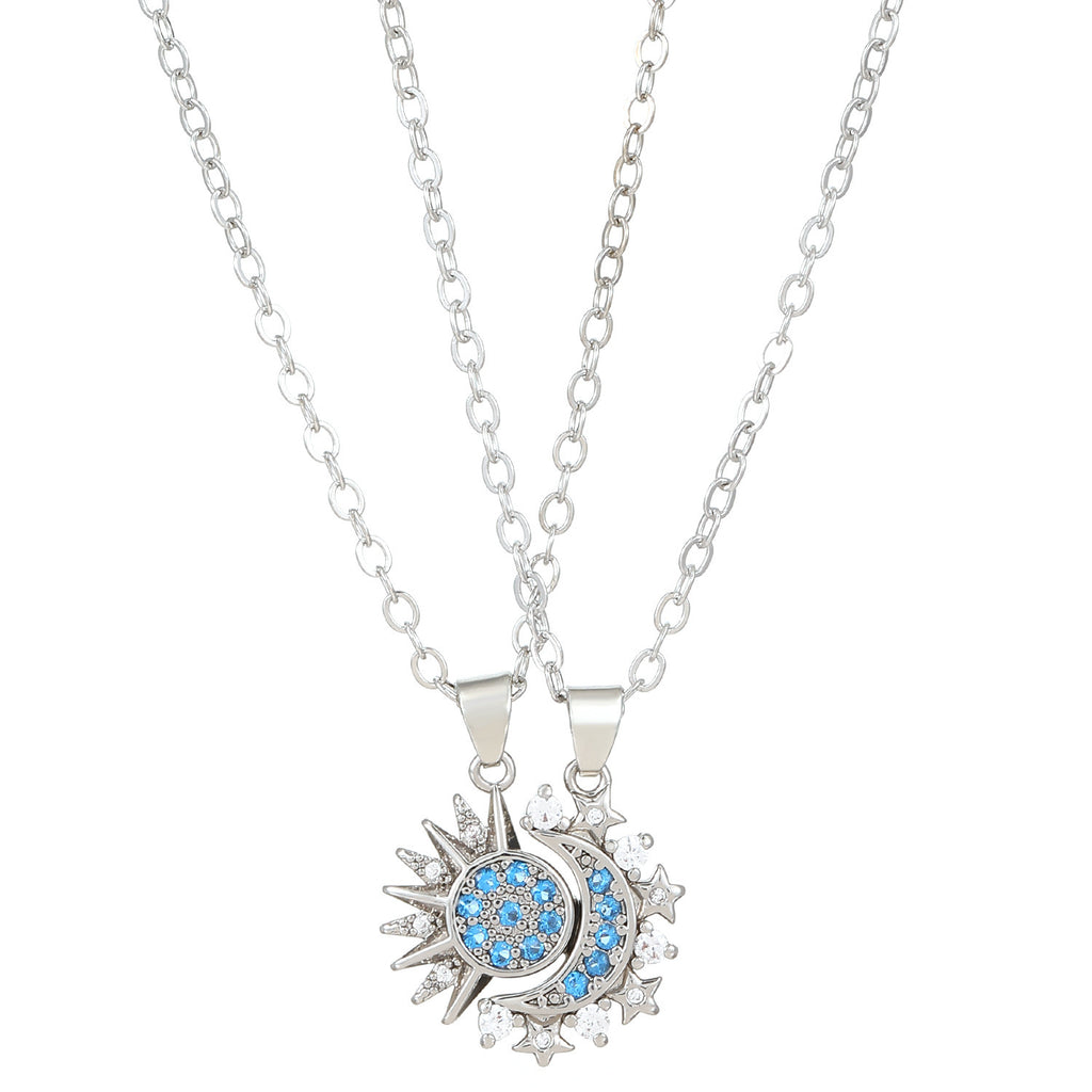 2 Piece Sun & Moon Magnetic Necklace