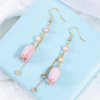 Natural Bell Pearl Earrings
