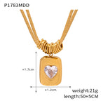 Vintage Love Heart Pendant Necklace