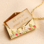 Small Box Ornament Pendant Necklace