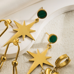 Stainless Steel Star Earrings