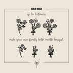 Customized Birthday Flower Necklace