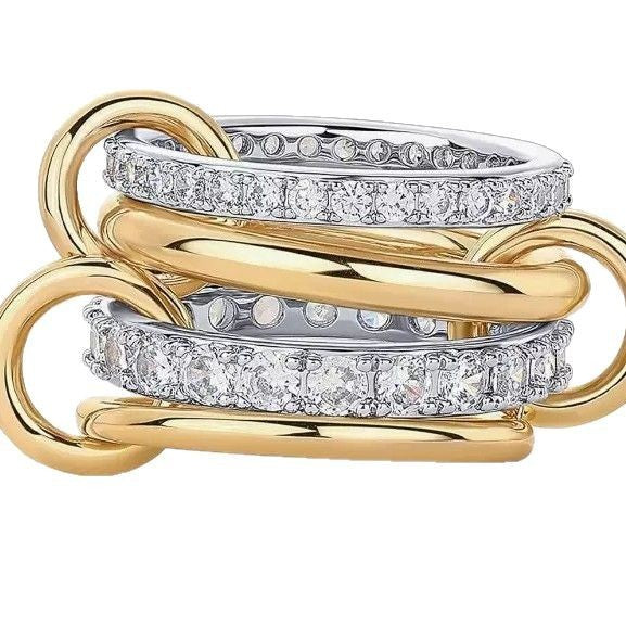 Stainless Steel Chain Rings Set