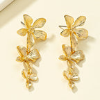 Irregular Long Flower Earrings