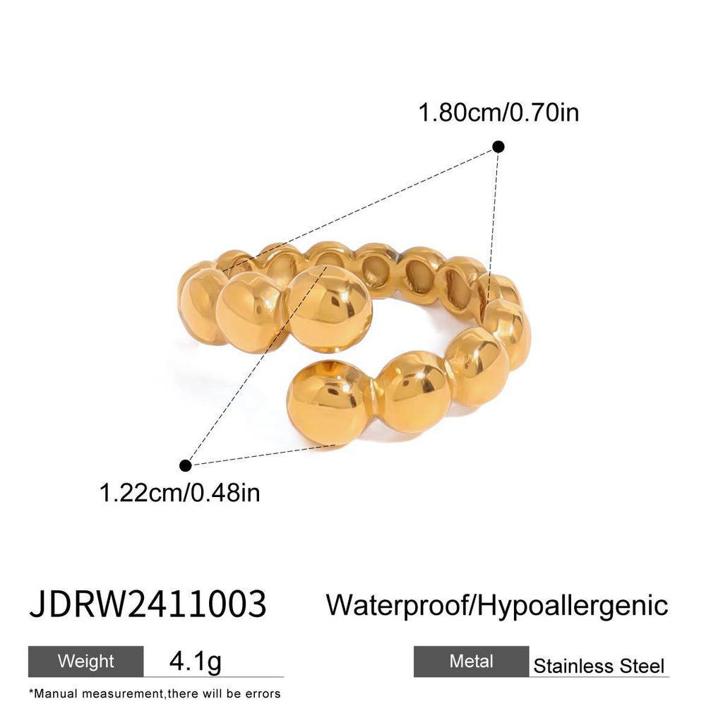 Titanium Open Cross Ring