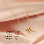 Zodiac sign necklace Chain