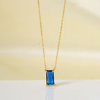 Stainless Steel Zircon Necklace