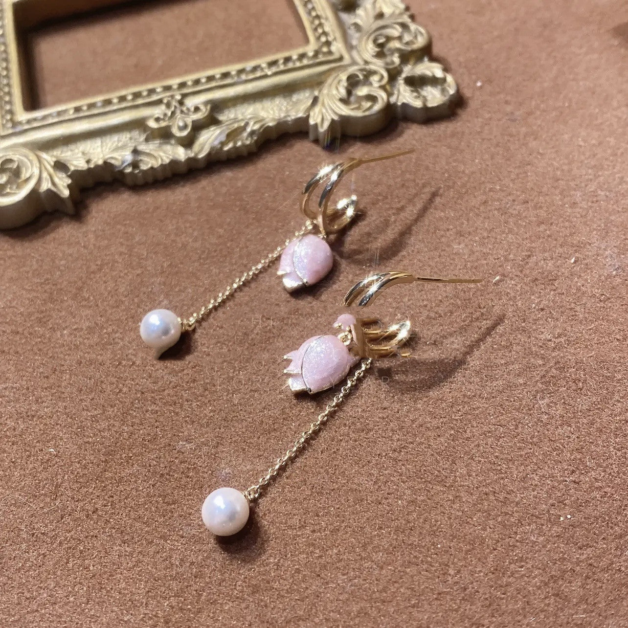 Tulip Silver Earrings