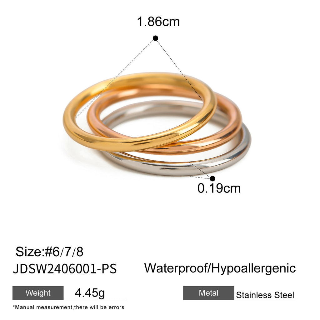 Dual-Metal Ring Collection