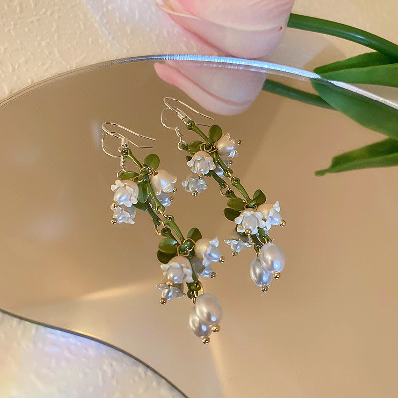 Pearl Lily Of The Valley Earrings