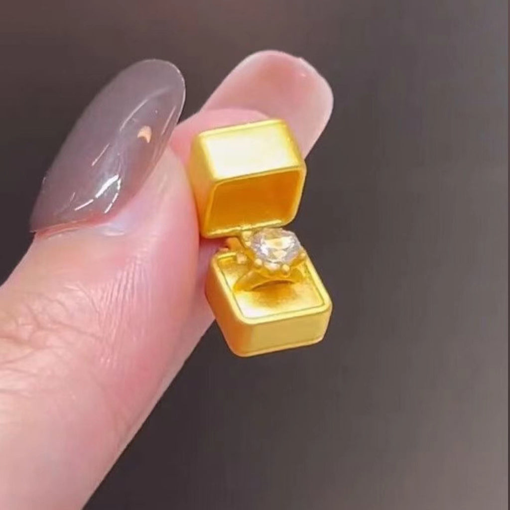 Gift Box Pendant Necklace