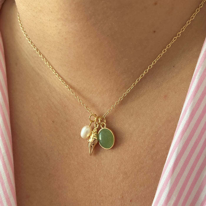 Gold-Plated Conch Necklace