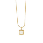 Gold Plated Square 14K Necklace