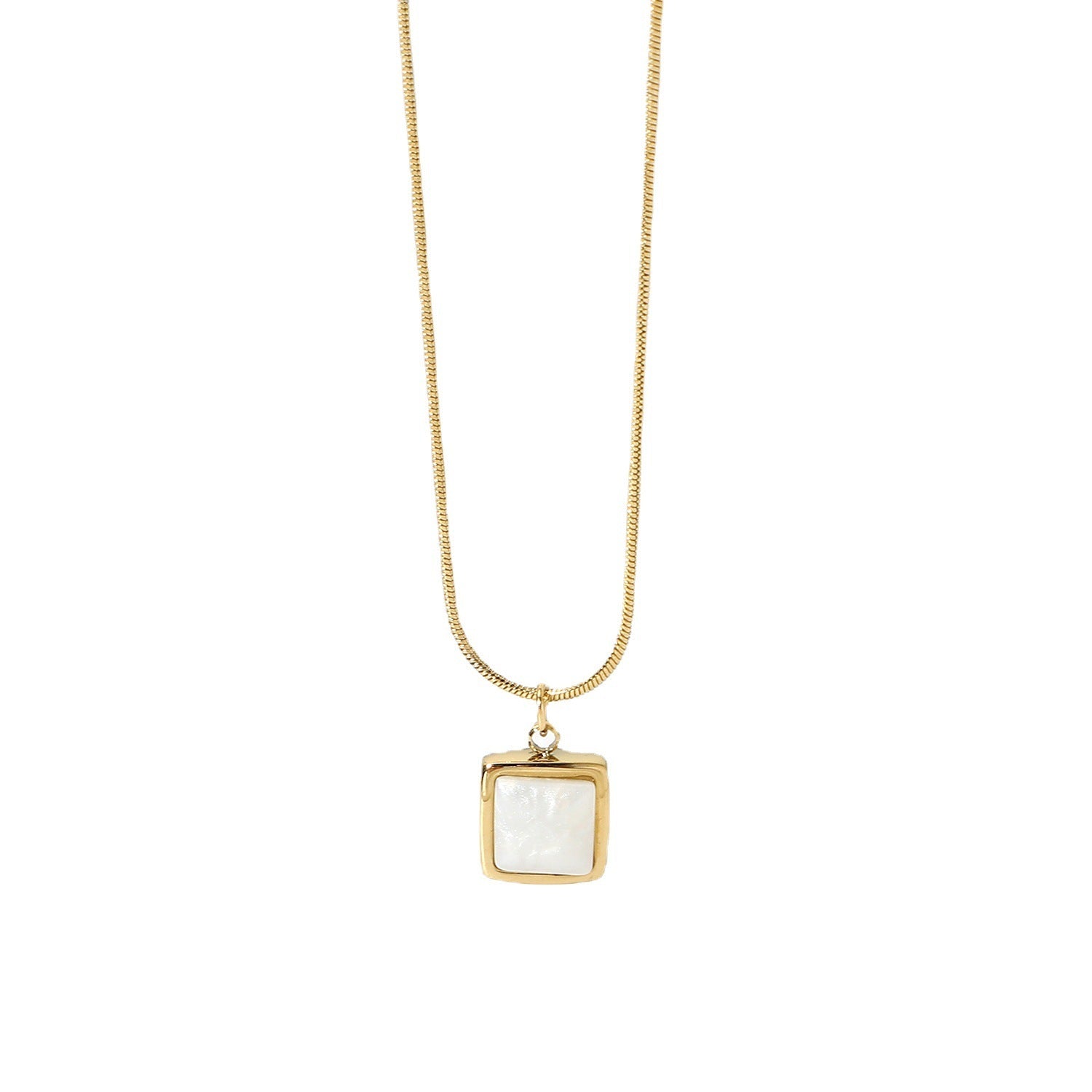 Gold Plated Square 14K Necklace