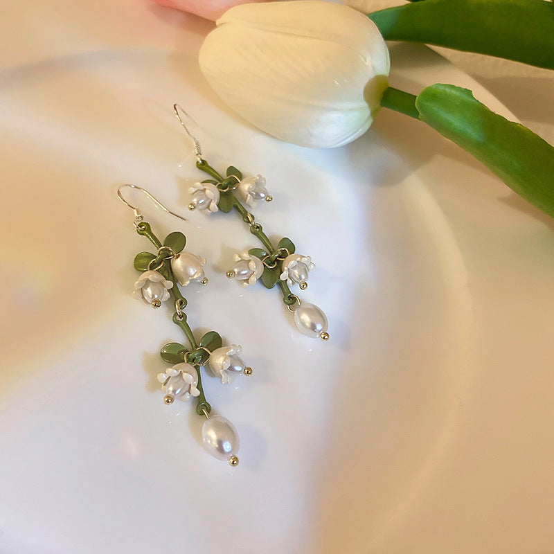 Pearl Lily Of The Valley Earrings