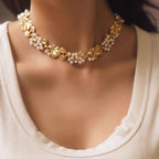 Pearly Leaf Necklace