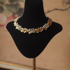 Pearly Leaf Necklace