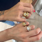 Stainless Steel Light Painted Ring