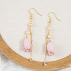 Natural Bell Pearl Earrings