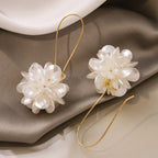 White Petal earrings
