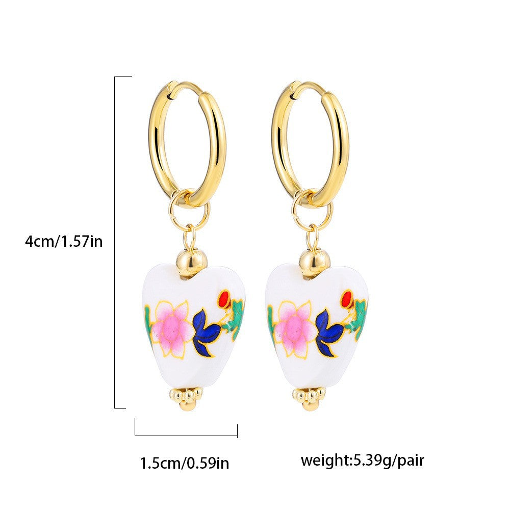 Porcelain Portuguese  Earrings