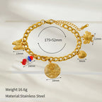 Flower Love Heart Pendant