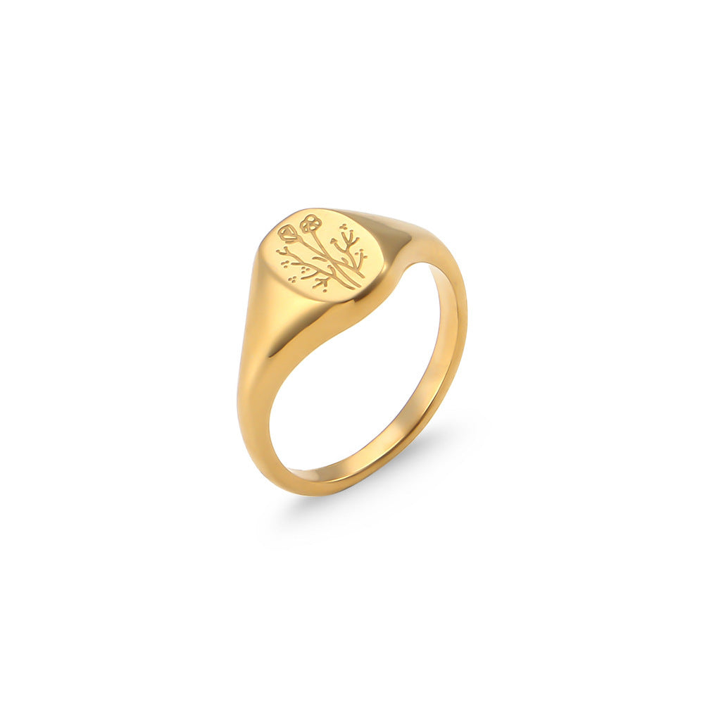 Flower Gold Ring