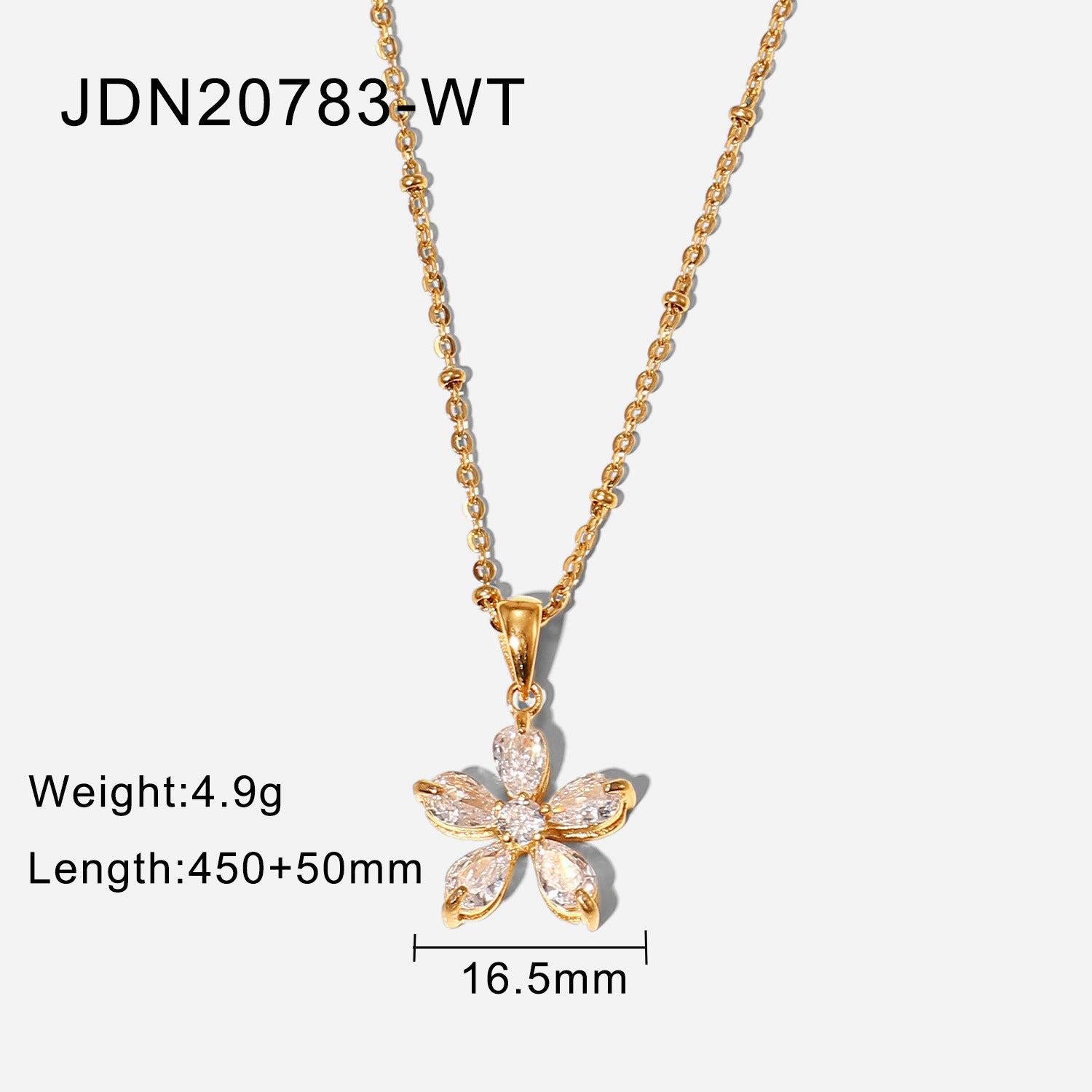 Crystal Flower Necklace