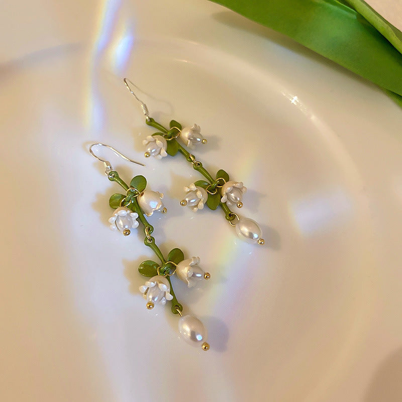 Pearl Lily Of The Valley Earrings