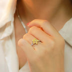 Yellow Petal Flower Ring