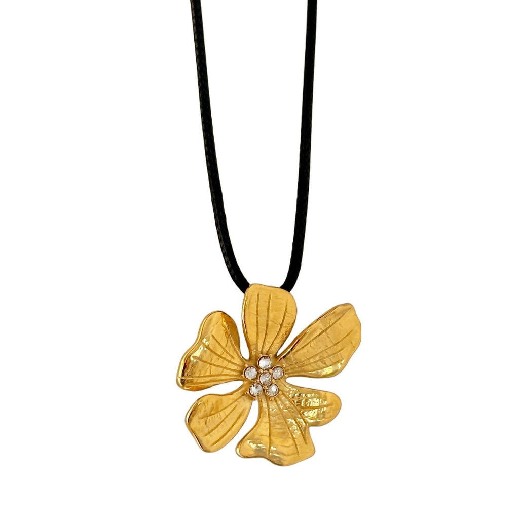 Peach Blossom Flower Necklace