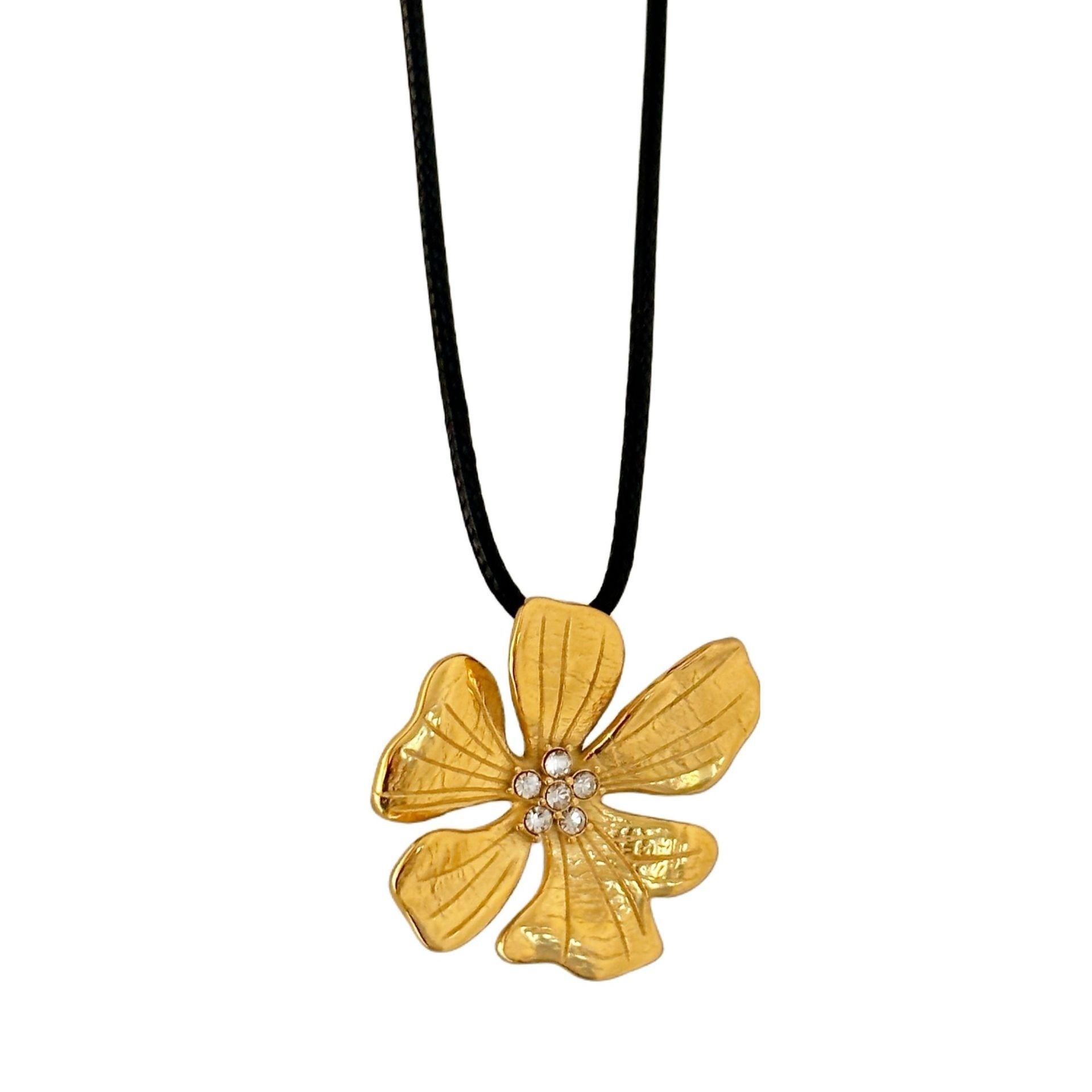 Peach Blossom Flower Necklace