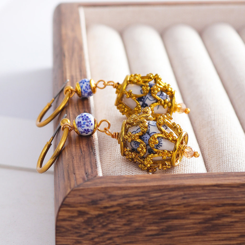 Barroco Porcelain earrings